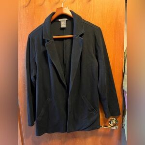 Matty M Black Open-Front Women's Blazer